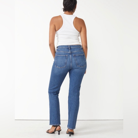 & OTHER STORIES Favorite Cut Slim Straight Leg Jeans - Bright Blue Size 28 NWoT! - Picture 5 of 6